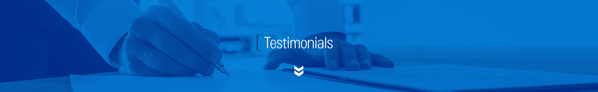 Testimonial page banner